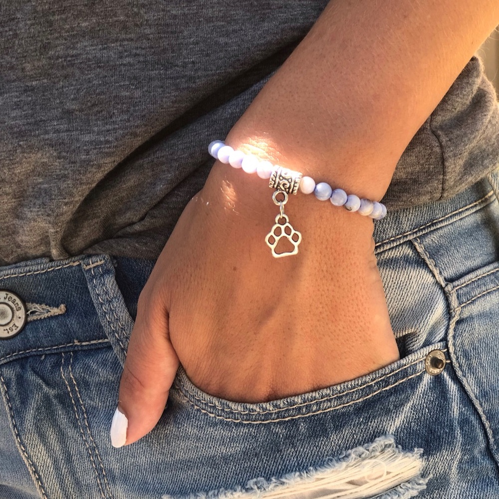 Paw Print Dog Mom Bracelet